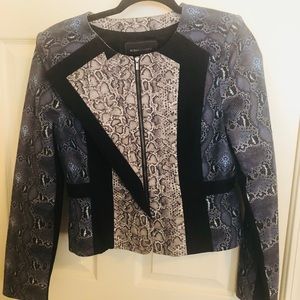 BCBG python print blazer
